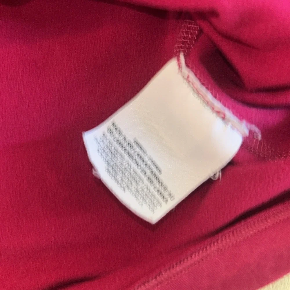 Nike Pro Pullover Womens Large Hot Pink Dri-Fit 1/2 Zip Mock Neck Fleece Lined‎